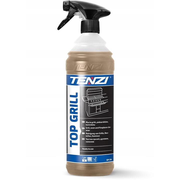 Detergent pentru spalat gratare, cuptor si aragaz Top Grill, Tenzi, 1L