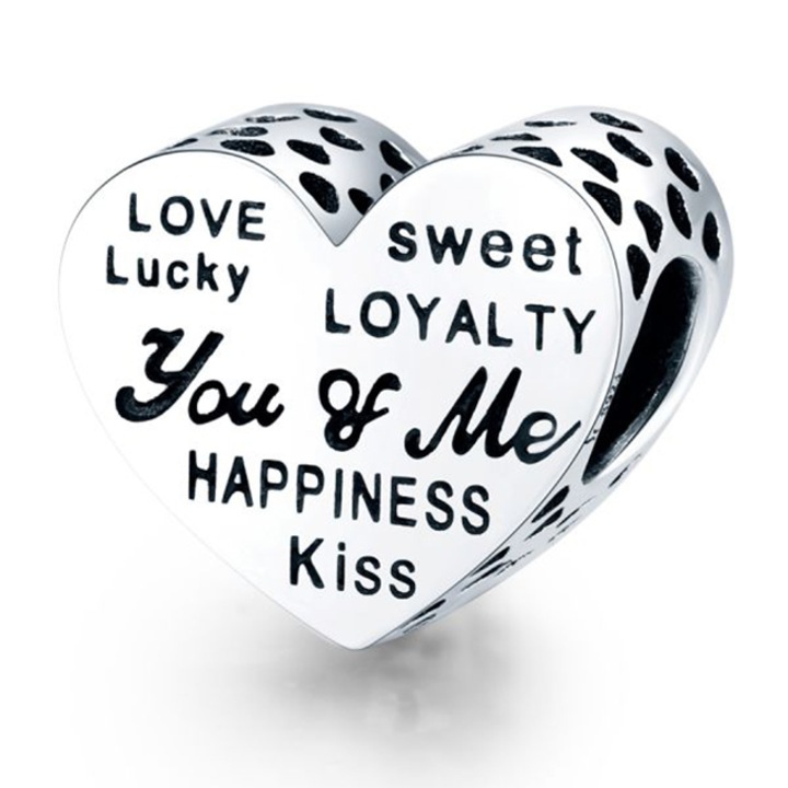 Talisman Argint 925, Charm compatibil Pandora – You and me