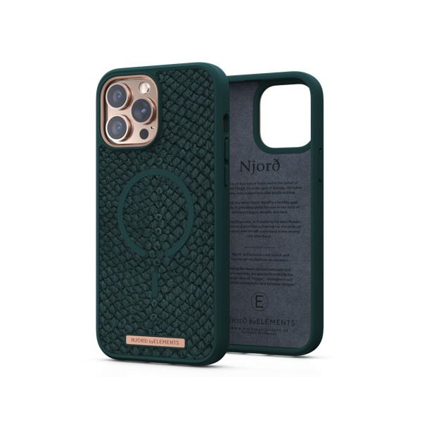 Husa de protectie Njord Jord pentru iPhone 13 Pro Max, Verde inchis