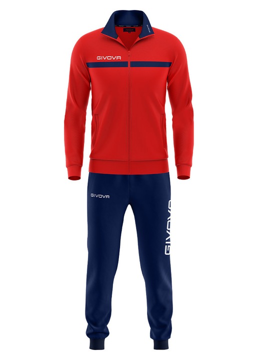 Givova One Full Zip treningruha, kek/sotetkek, Többszínű, 146-158 CM