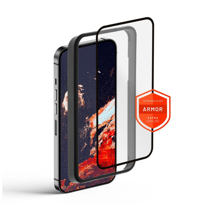 Fixed Armor Apple iPhone 14 Plus / iPhone 13 Pro Max Edzett üveg kijelzővédő (FIXGA-929-BK)