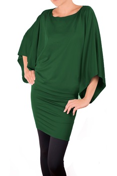 Rochie cu maneca larga Ivanel, Verde inchis, M, Verde inchis Rochie cu maneca larga Ivanel, Verde inchis, M, Verde inchis