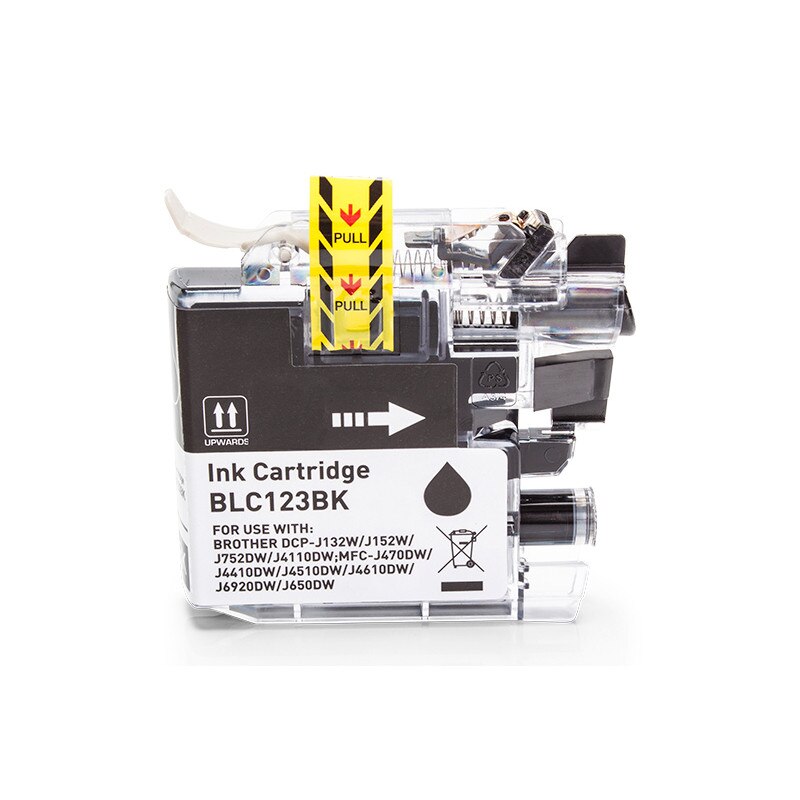 Cartus Compatibil BROTHER LC123BK,MFC-J4710DW , MFC-J6720DW , MFC-J6920DW , DCP-J132W , DCP-J552DW , DCP-J152W , MFC-J470DW , MFC-J650DW , MFC-J870DW , MFC-J245 , MFC-J6520DW , MFC-J4410DW , MFC-J4510DW , MFC-J4610DW , DCP-J172W