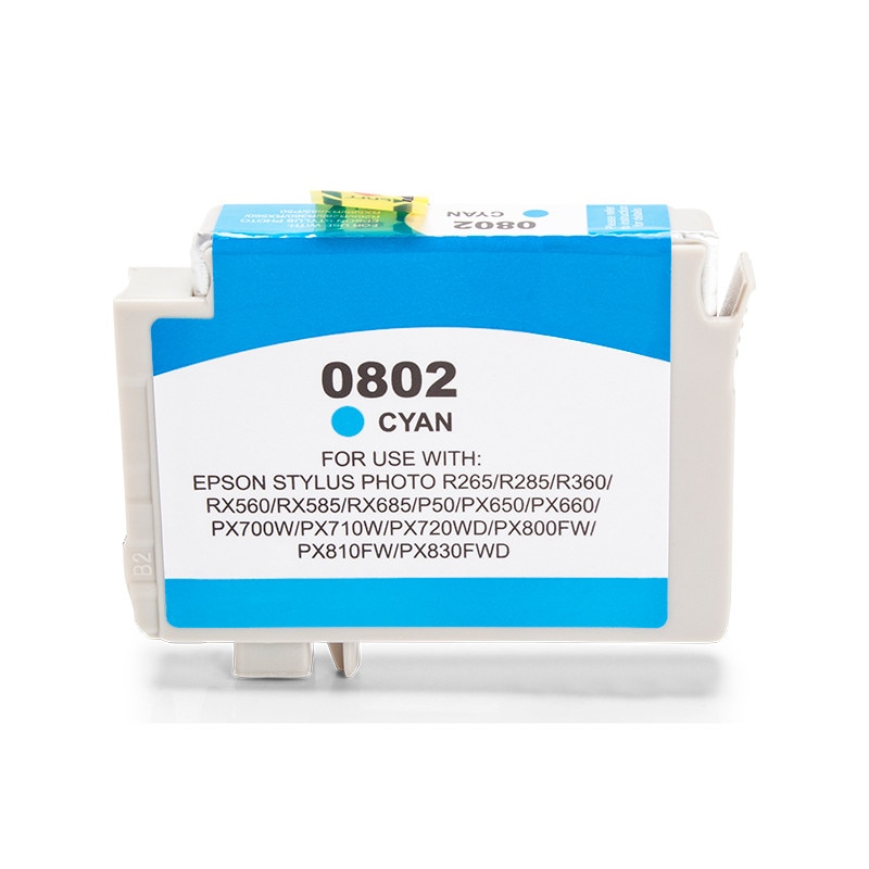 Cartus Compatibil T0802,Stylus Photo P50 ,PX 730WD ,PX 830FWD ,RX 585 ,RX 685 , Stylus Photo RX 560 , Stylus Photo RX 595 , Stylus Photo R360 ,R265 , PX 700W , PX 800FW , P50 , PX 710W , PX 660 , PX 720WD , PX 820FWD , R285 ,PX 650 ,PX 810FW