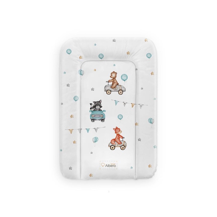 Saltea de infasat Albero Mio, PVC, 0-12 luni, 70x50cm, Multicolor