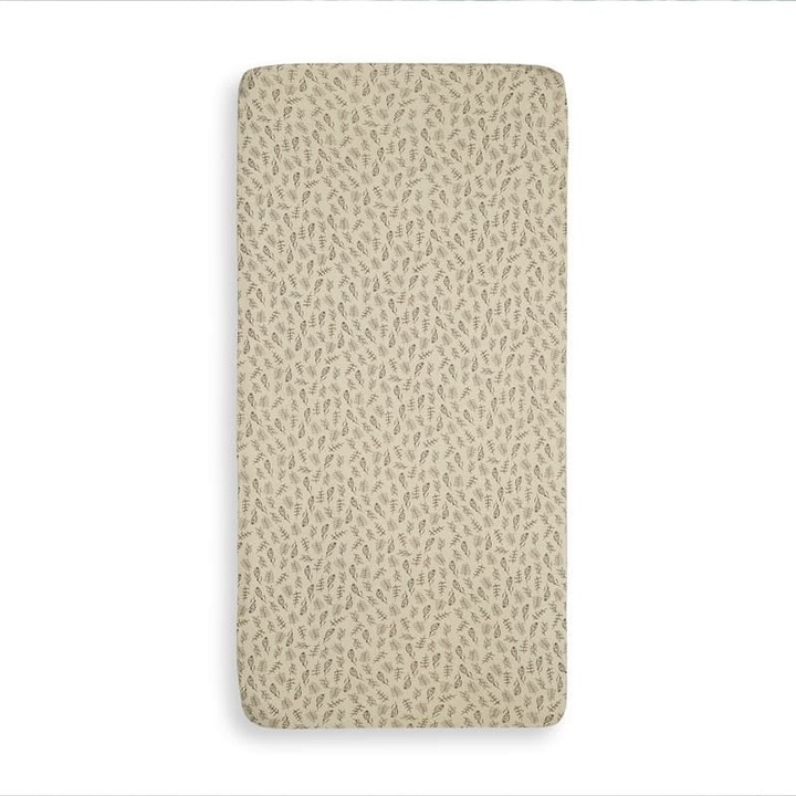 Cearceaf pentru pat copii, Jollein, Bumbac, 60 x 120 cm, Bej