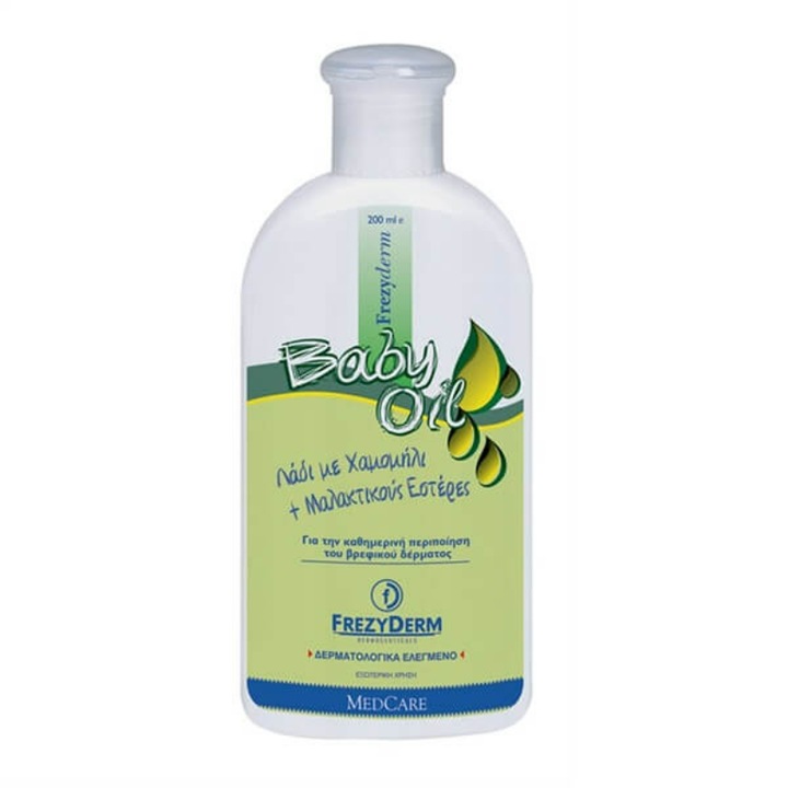 Ulei de corp pentru bebelusi Frezyderm Baby Oil, 200 ml