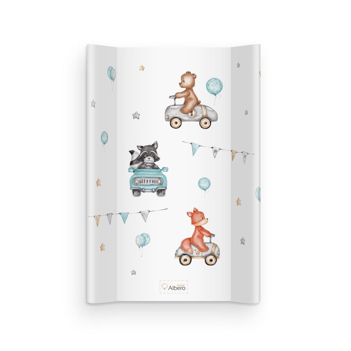 Saltea de infasat Albero Mio, PVC/Burete, 0-12 luni, 70cm, Multicolor