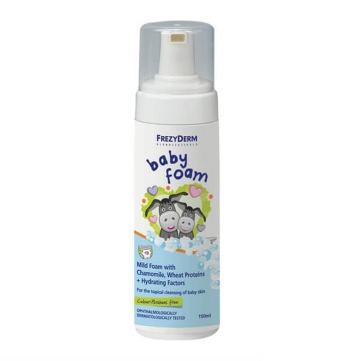 Spuma de curatare pentru bebelusi Frezyderm Baby Foam, 150 ml