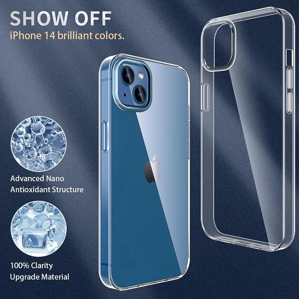 Husa de protectie, Vigeer, Compatibil cu iPhone 14, Transparent