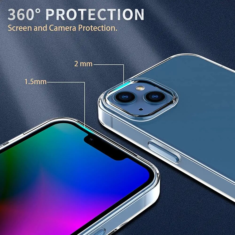 Husa de protectie, Vigeer, Compatibil cu iPhone 14, Transparent