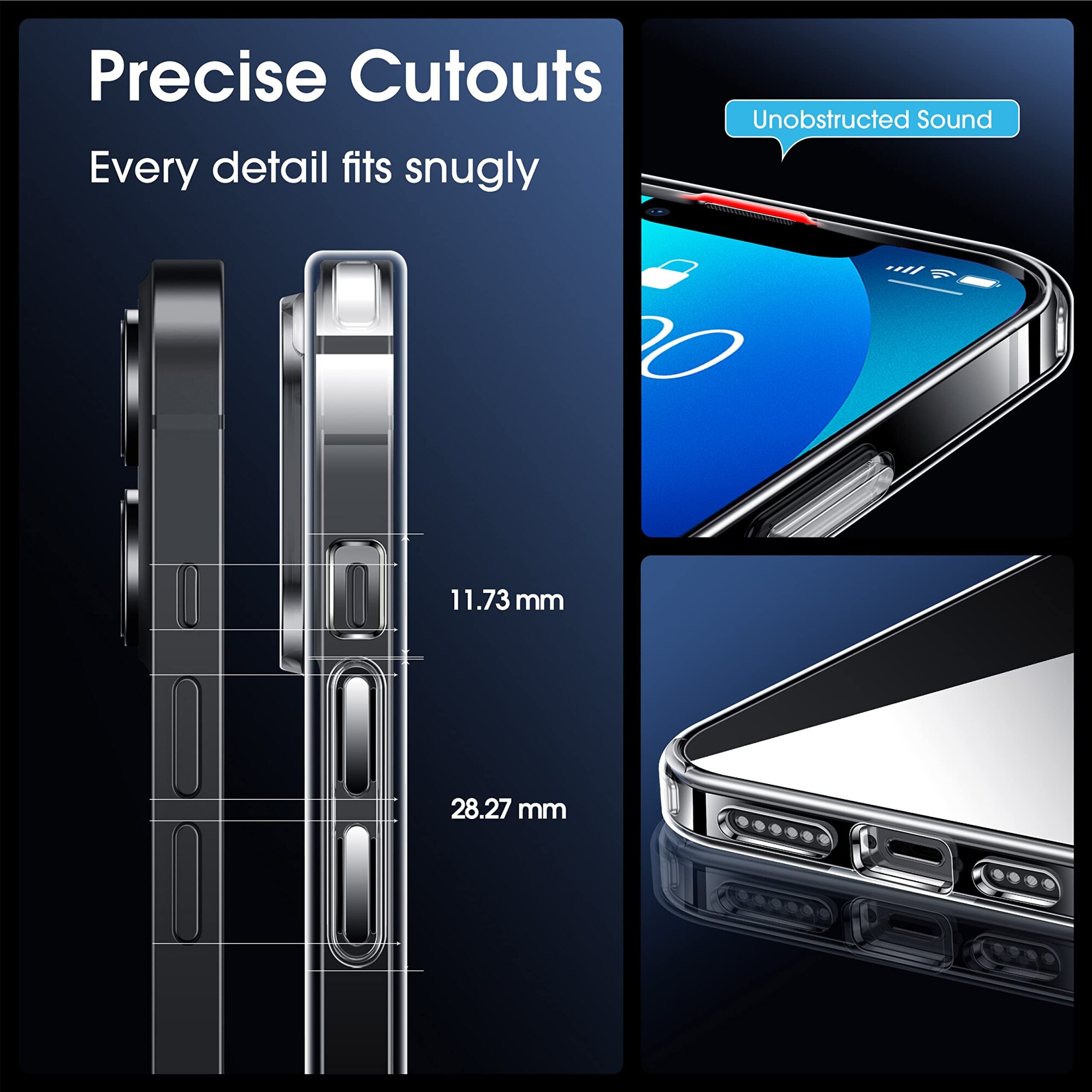 Husa de protectie, Vigeer, Compatibil cu iPhone 14 Plus, Transparent