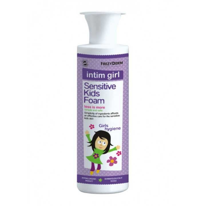 Spuma intima pentru fete, Frezyderm Sensitive Kids, 250 ml