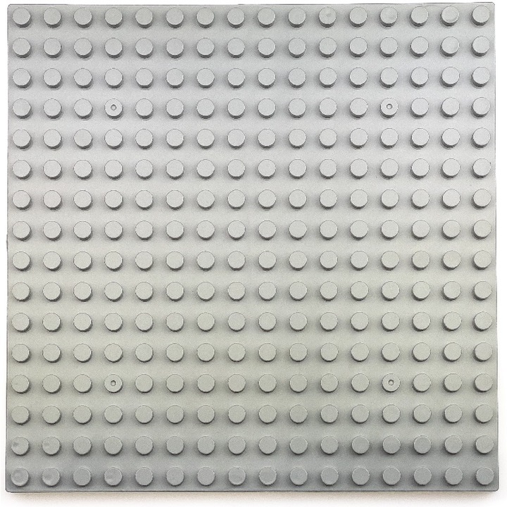 Placa pentru constructie, 16 x 16 PIN, 25.5 x 25.5 CM, Gri deschis