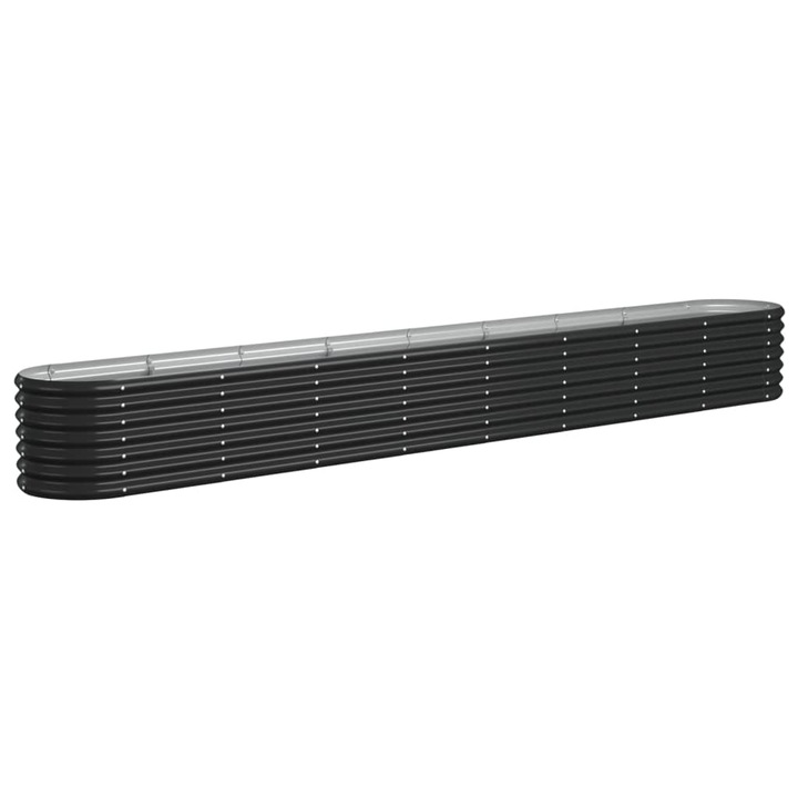 Strat inaltat gradina vidaXL, 332x40x36 cm otel vopsit electrostatic 9.5 kg 318886