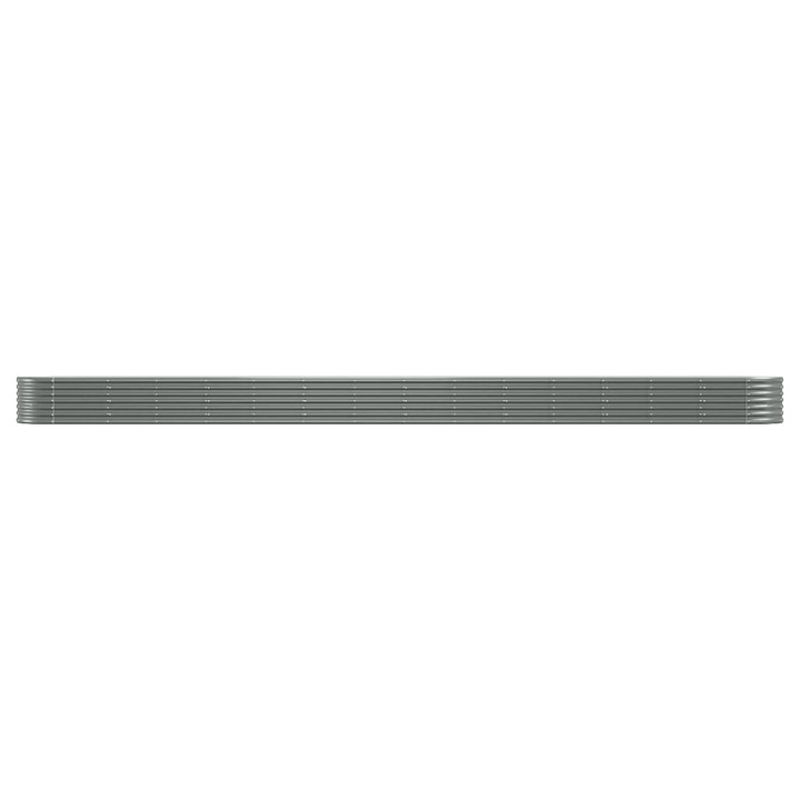 Strat inaltat gradina vidaXL, gri 620x80x36cm otel vopsit electrostatic 17.92 kg 318944