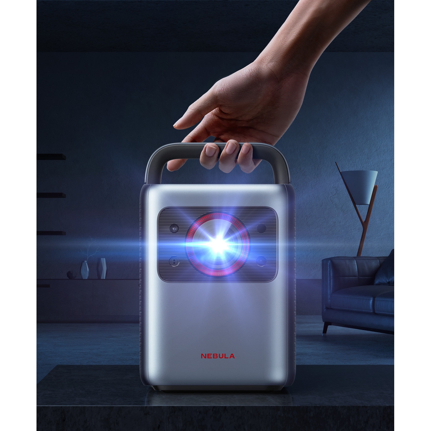 Proiector video portabil smart Anker Nebula Cosmos Laser, 4K, 1840