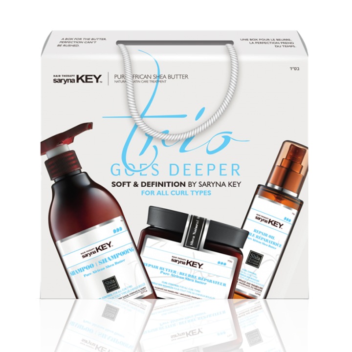 Set tratament pentru par Saryna Key, Sampon/Ulei/Crema, 500/500/110ml