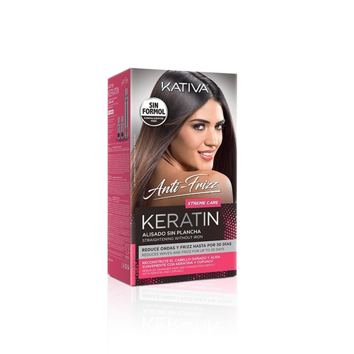 Set tratament pentru par Kativa, Sampon/Masca/Balsam, 150/30/30ml
