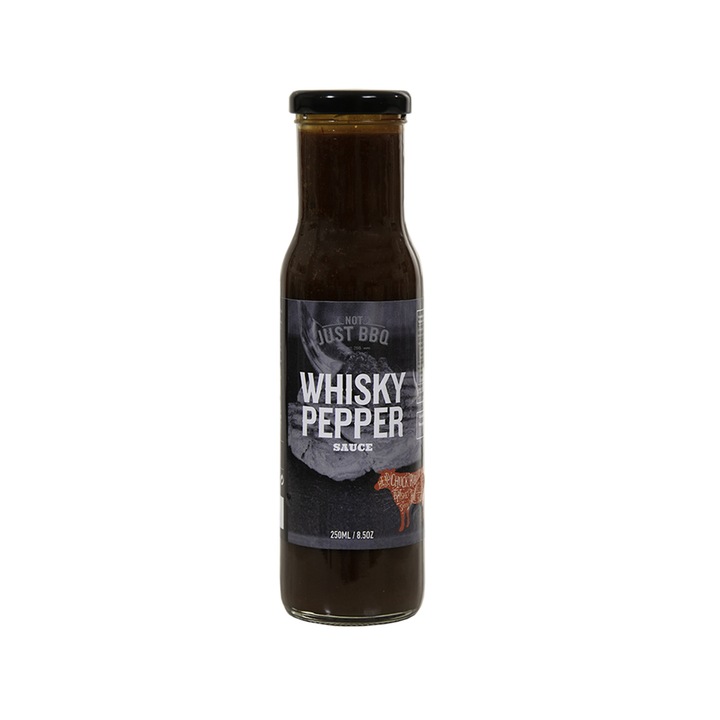 Whisky Pepper sos, Sos BBQ cu miere de mustar, Not Just BBQ, 250 ml