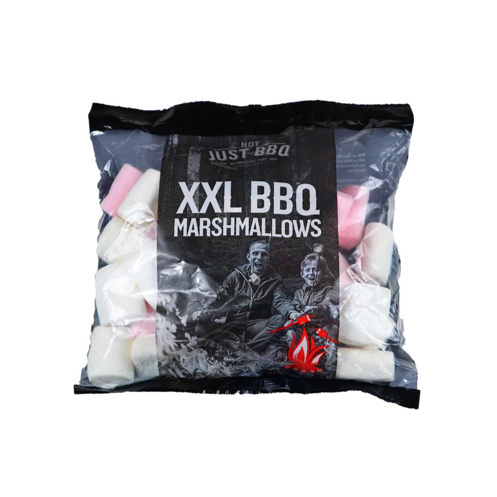 Маршмелоу бонбони в пакет Not just bbq, Marshmallow, 250g, цветни, XXL ...