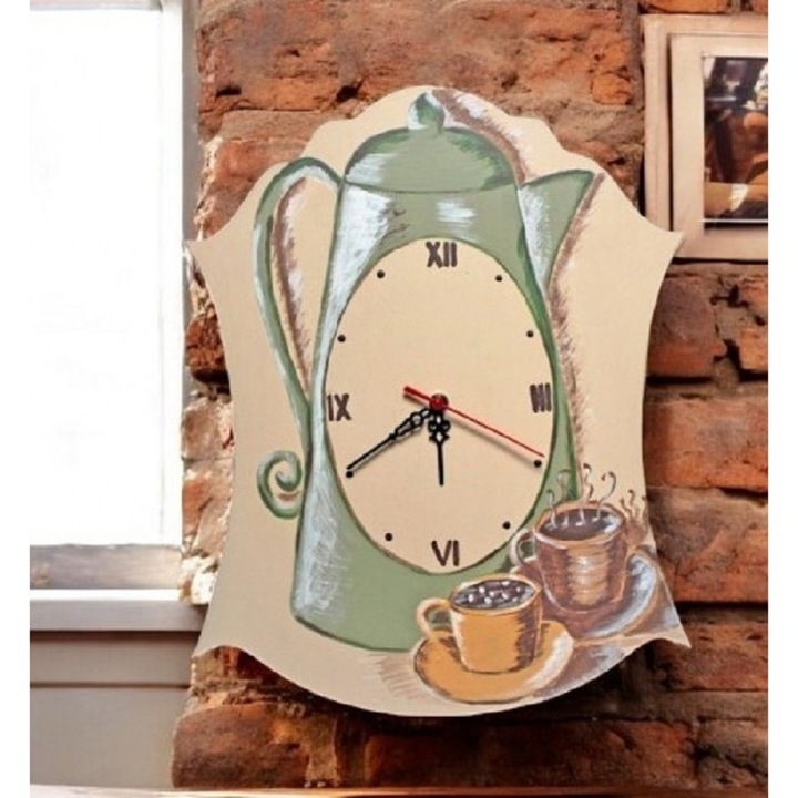 Ceas de perete, pentru bucatarie, Multicolor, 40cm x 30 cm