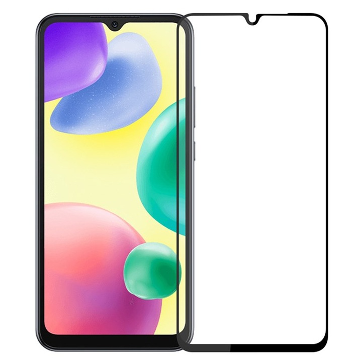 Стъклен Протектор за Xiaomi Redmi 10 5G, Черен