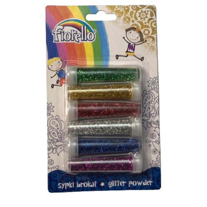 Set glitter Fiorello, 6 buc