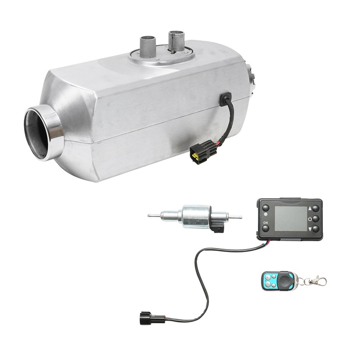 Incalzitor stationar, sirocou 12-24V, 5KW, display LCD, cu telecomanda si bujie Kyocera Breckner Germany