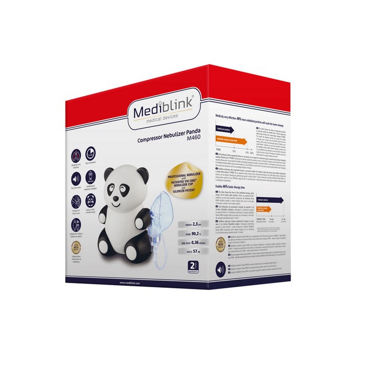 Inhalator Mediblink M460 Compressor Panda
