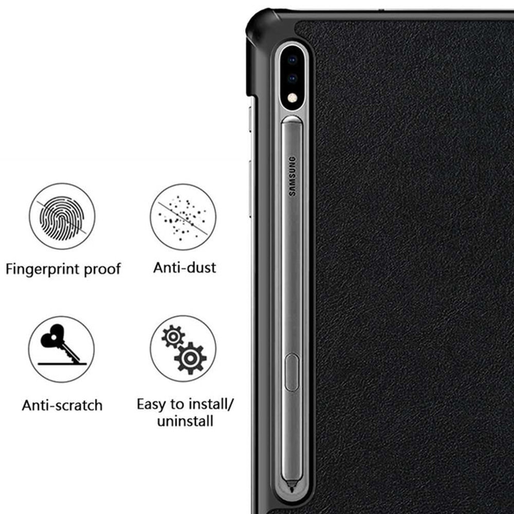 Husa pentru tableta Samsung Galaxy Tab S7 / S8 - Techsuit FoldPro - Neagra
