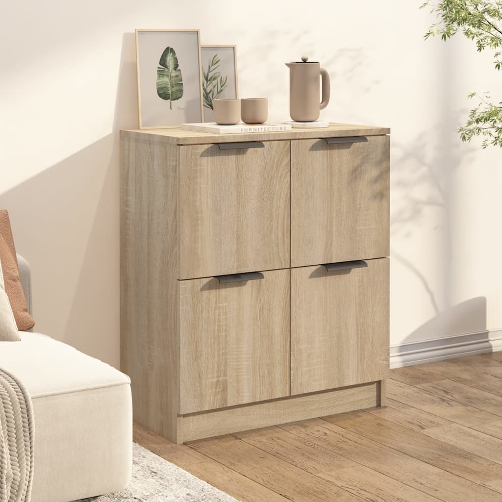 Cassettiera YITAHOME Sonoma - 6 Cassetti, Dimensioni 100x30x70 Cm | In MDF, Design Moderno Senza Maniglie