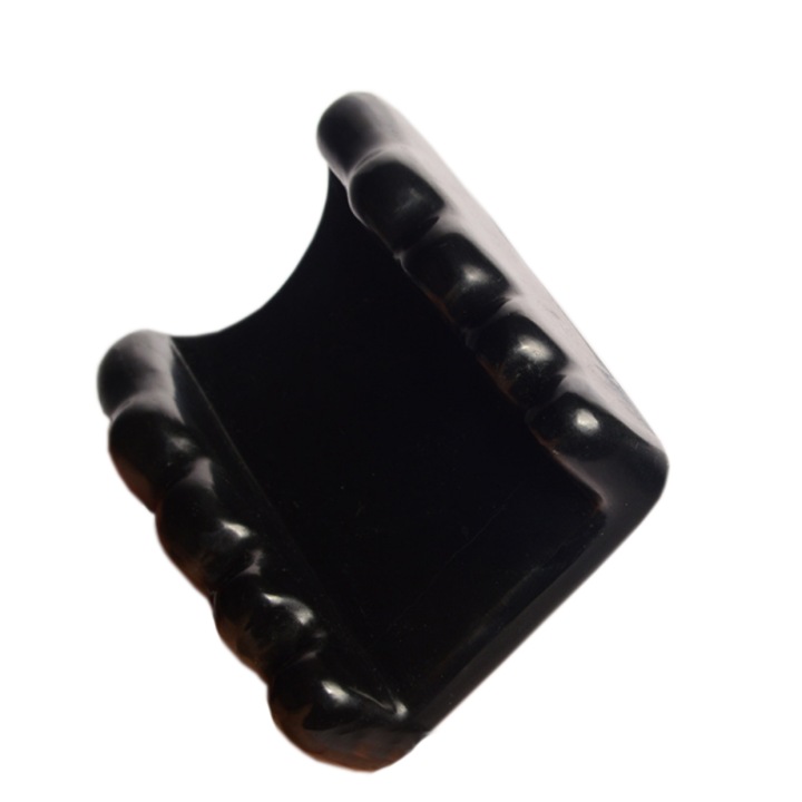 Уред от вулканична скала за изправяне на гръбначния стълб, акупресура и терапия на тригерни точки, 10,5 х 7,8 см