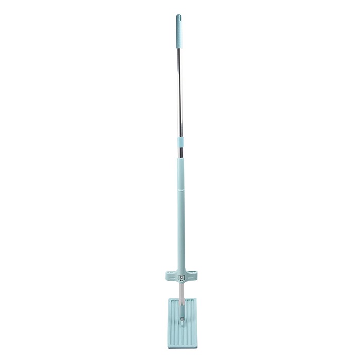 Set Mop cu coada LeeXo 120 cm si 2 rezerve mop microfibra, dotat cu sistem de uscare, rotatire 360 grade, Turcoaz