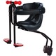Scaun de copil pentru bicicleta cu prindere pe bara orizontala din fata, centuri de siguranta, manere cu mansoane din silicon, sarcina maxima 20 kg, suport picioare, Ideas4Comfort, negru