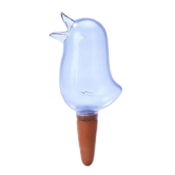Irigator pentru plante model pasare, 16cm, 80ml, Plastic, Albastru