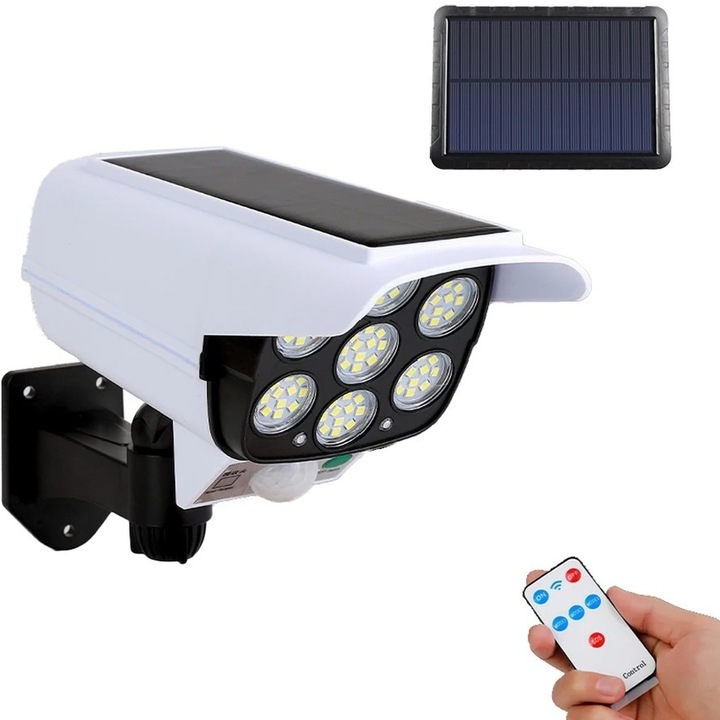 JLP-2178A Napelemes Mozgásérzékelős Lámpa és Álkamera