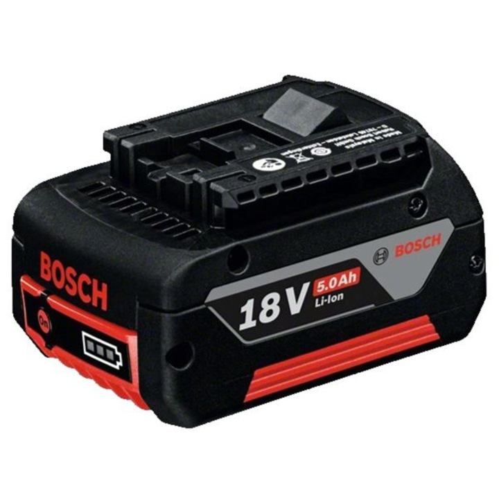 Батерия Bosch GBA 18V, Li-Ion, индикатор за ниво на заряд, Черна