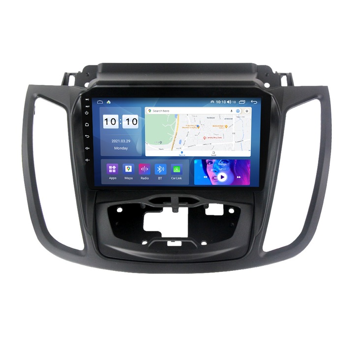 Navigáció Ford Kuga 2 2012-2019, 4 GB RAM és 64 GB ROM, 4G Sim Slot, nyolcmagos processzor, Carplay, DSP hang, Android, alkalmazások, USB, Wi-Fi, Bluetooth