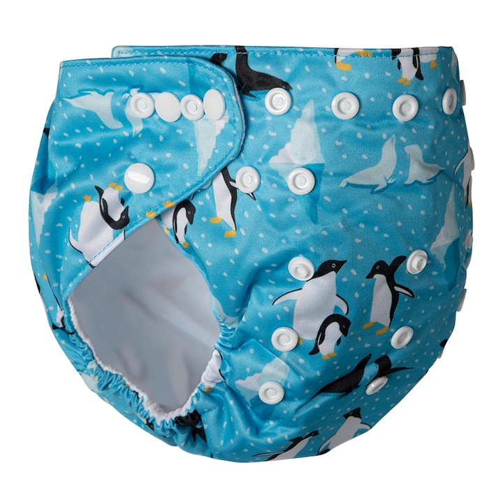 Scutec textil refolosibil reglabil microfibra Alvababy Happy Feet