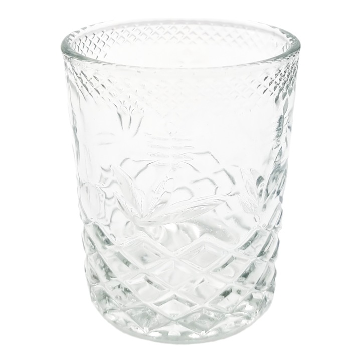 Set 6 pahare din sticla, boota, 300 ml