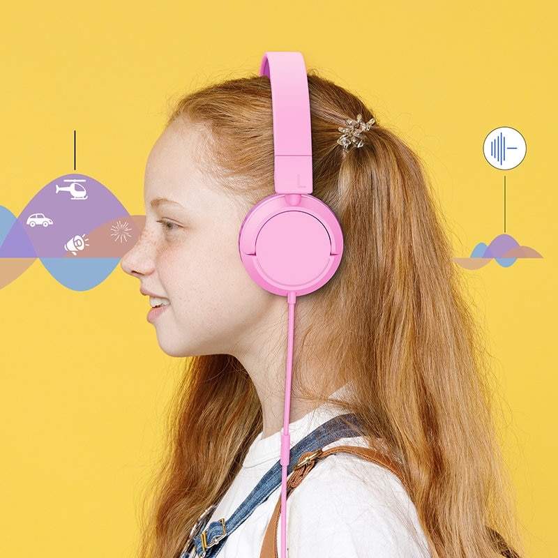 Casti Over the ear cu microfon, Jack 3.5 mm, Bibilel Kids, HUR-BBL6430