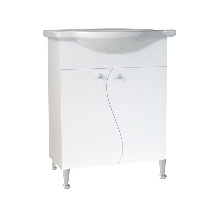 Mobilier baie Selena MDF 70 cm Alb