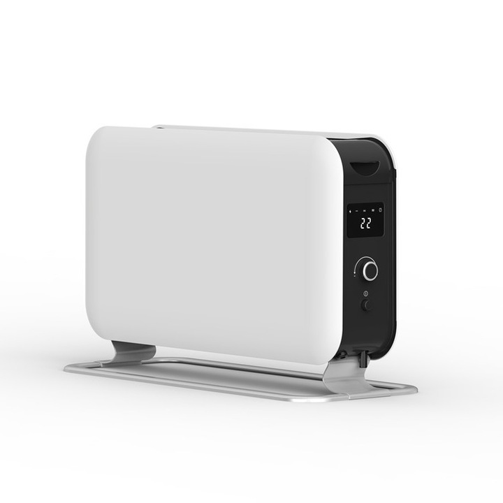 Mill INSTANT MAX LED kijelzős mobil konvektor, 2200W, fehér acél oldallapokkal