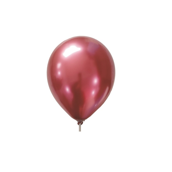 20 db latex lufi készlet, metál piros, 30 cm