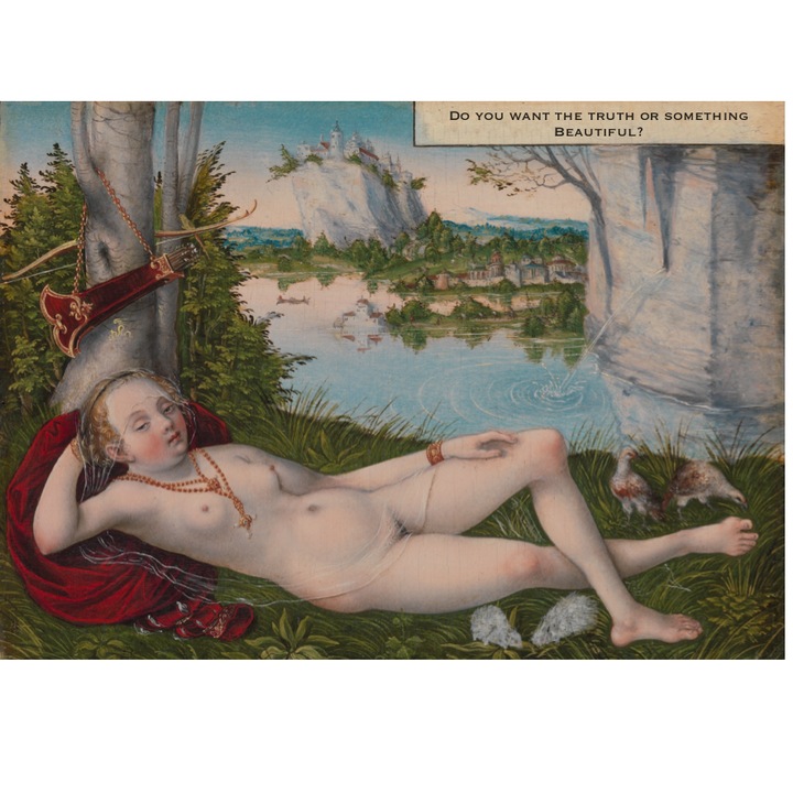 Felicitare envoy22, cu plic, Truth or something Beautiful, Carton mat premium, A6