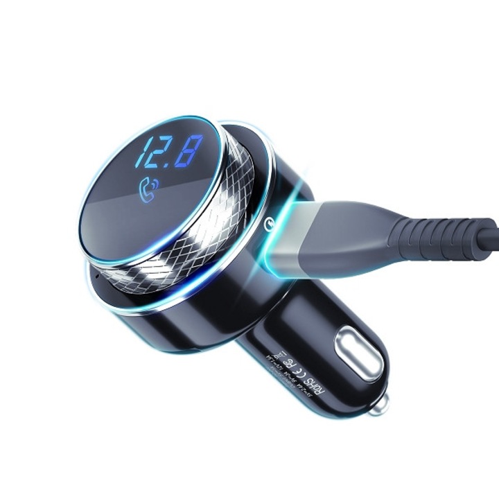 Autós töltő / bluetooth FM adó 2xUSB-A 3mk HyperCar