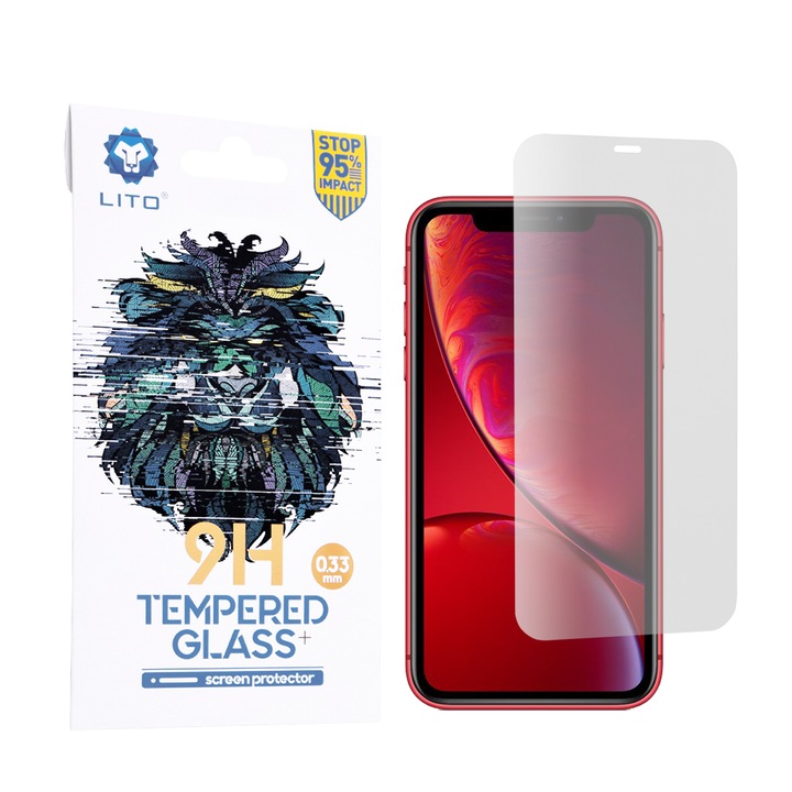 Fólia Phone XR-hez, Biztonságos üveg, Átlátszó
