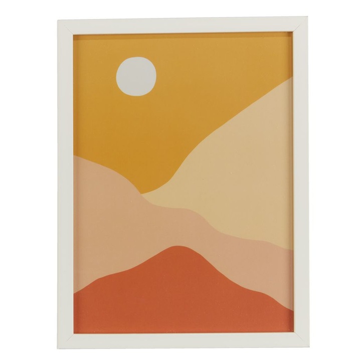 Rama foto clasica, alba, 18x24 cm