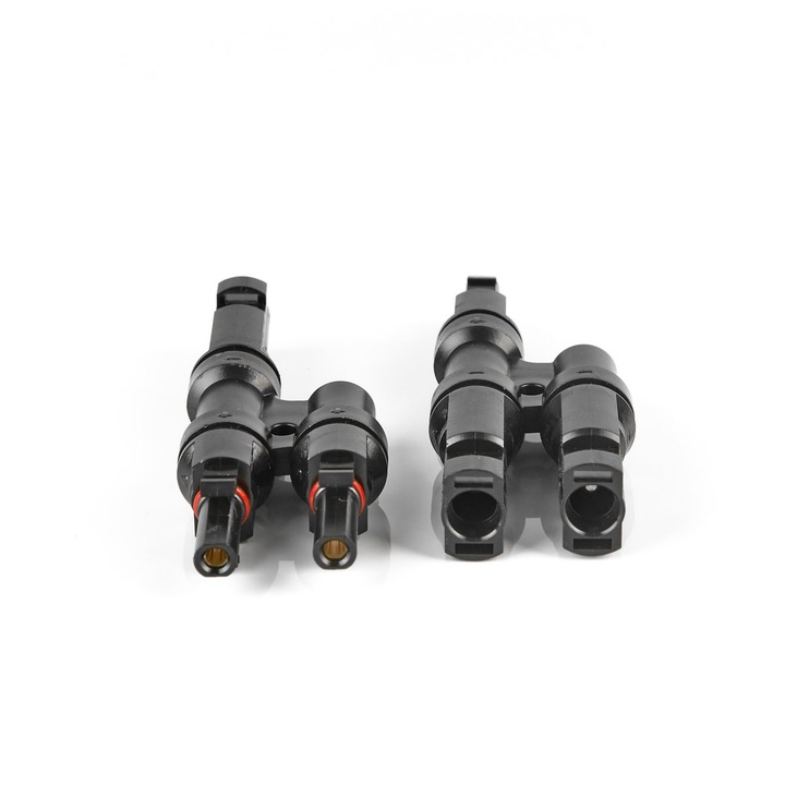 Комплект MC4 конектори за свързване 2в1, тип Т, 2.5 ÷ 6 мм², 1000 V DC, 32A